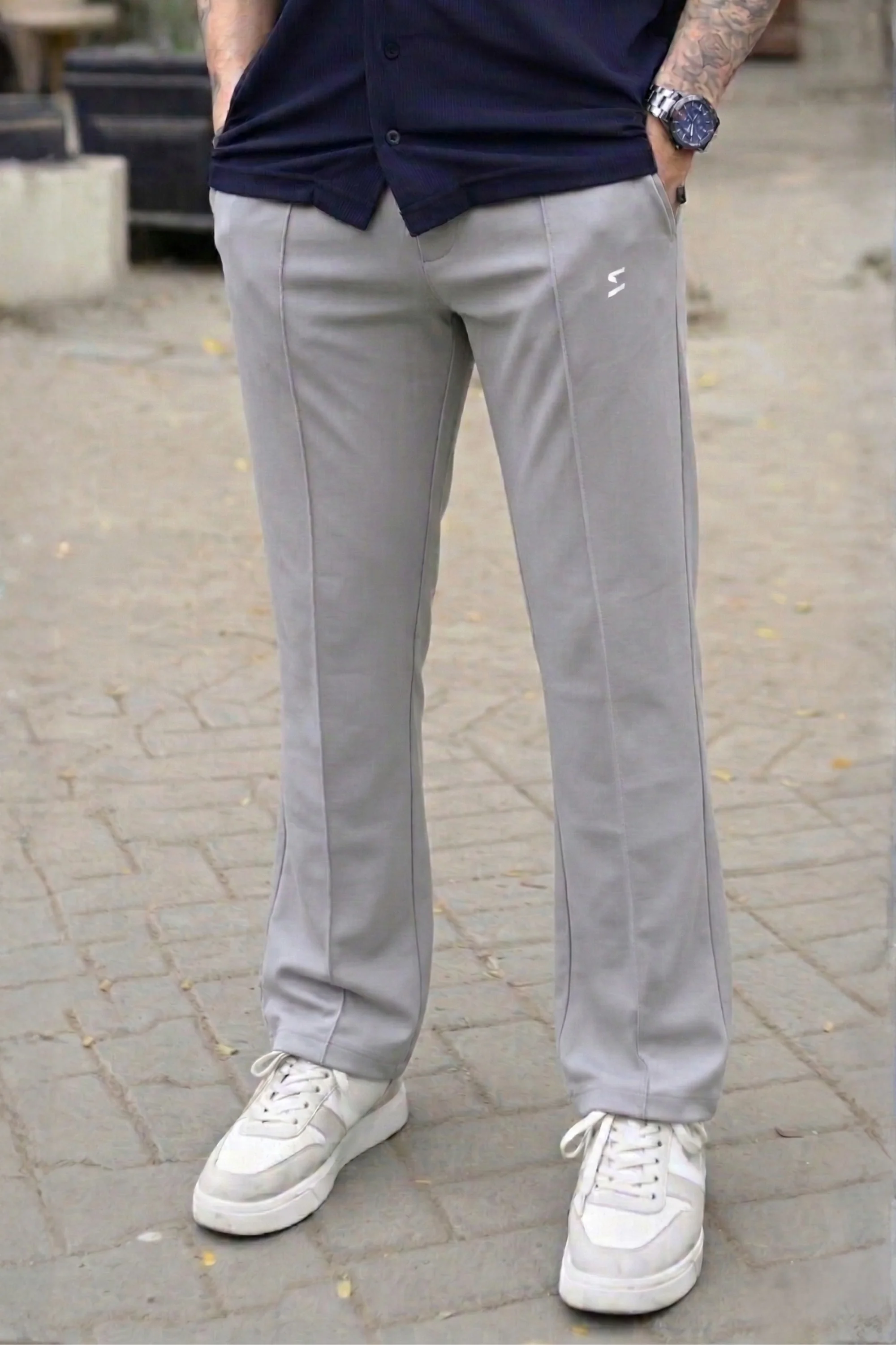 SPD Navy Essential Button Up Trouser