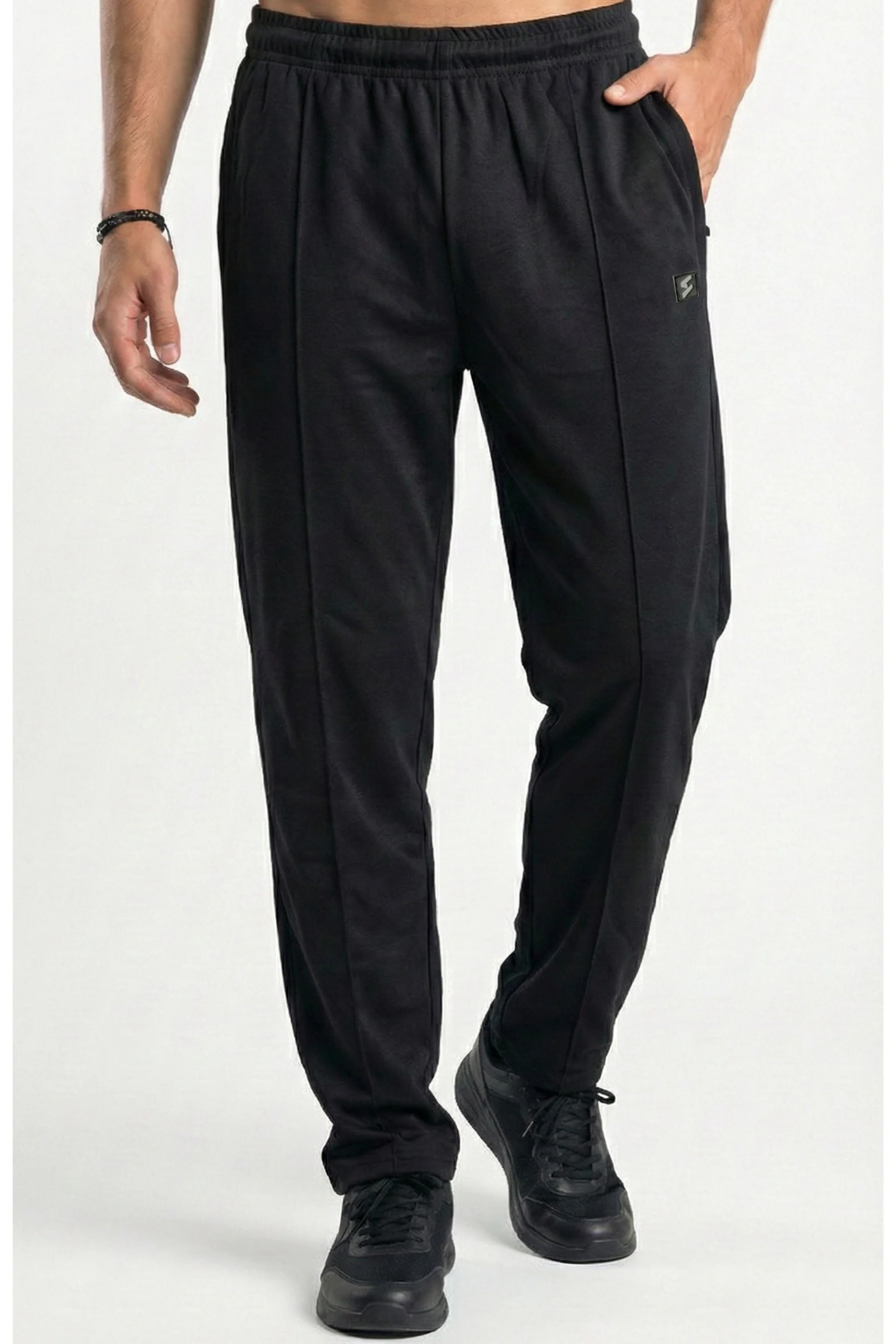 SPD Black Button Up Trouser