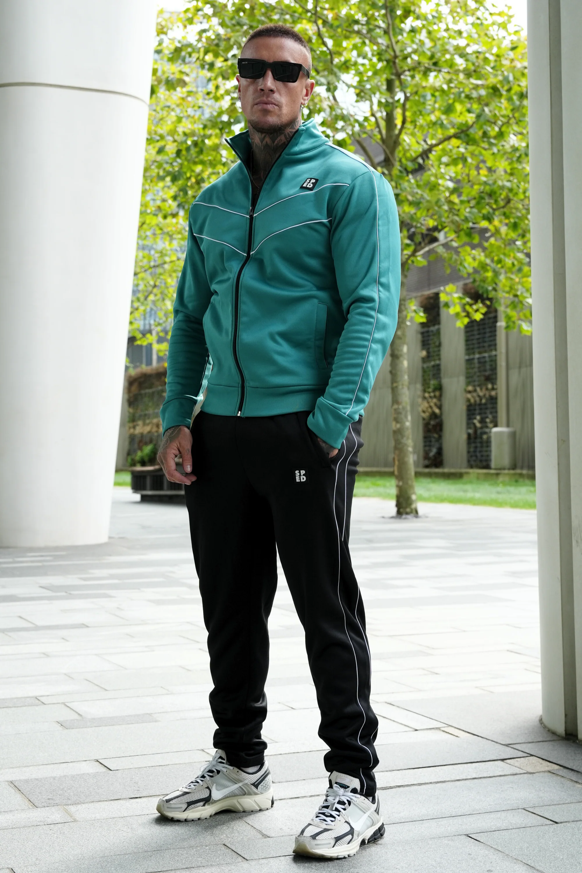 Speed Teal Pro Tracksuit - Image 2